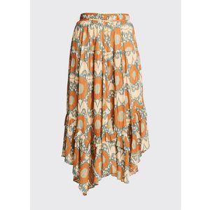 ULLA JOHNSON Varisha Tiered Skirt nimbus  NWT